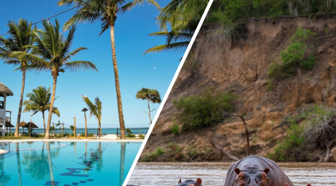 Combiné Ôclub Experience Nest Style Beach Hotel 4* & Safari 1 nuit dans la réserve de Selous en avion, Circuit Tanzanie, Zanzibar par Ôvoyages Combiné Ôclub Experience Nest Style Beach Hotel 4* & Safari 1 nuit dans la réserve de Selous en avion, Circuit Tanzanie, Zanzibar par Ôvoyages