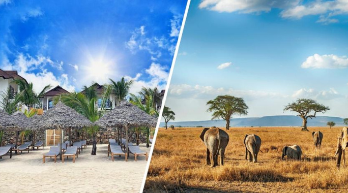 Combiné Ôclub Zen Sansi Kendwa Beach Resort 4* & Safari 3 nuits en avion, Séjour Tanzanie, Zanzibar par Ôvoyages Combiné Ôclub Zen Sansi Kendwa Beach Resort 4* & Safari 3 nuits en avion, Séjour Tanzanie, Zanzibar par Ôvoyages