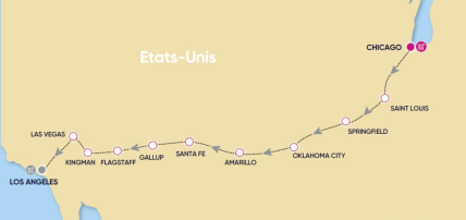 Autotour sur la Route 66 en hôtels 3*, Circuit Etats-Unis, Côte Ouest par Ôvoyages Autotour sur la Route 66 en hôtels 3*, Circuit Etats-Unis, Côte Ouest par Ôvoyages